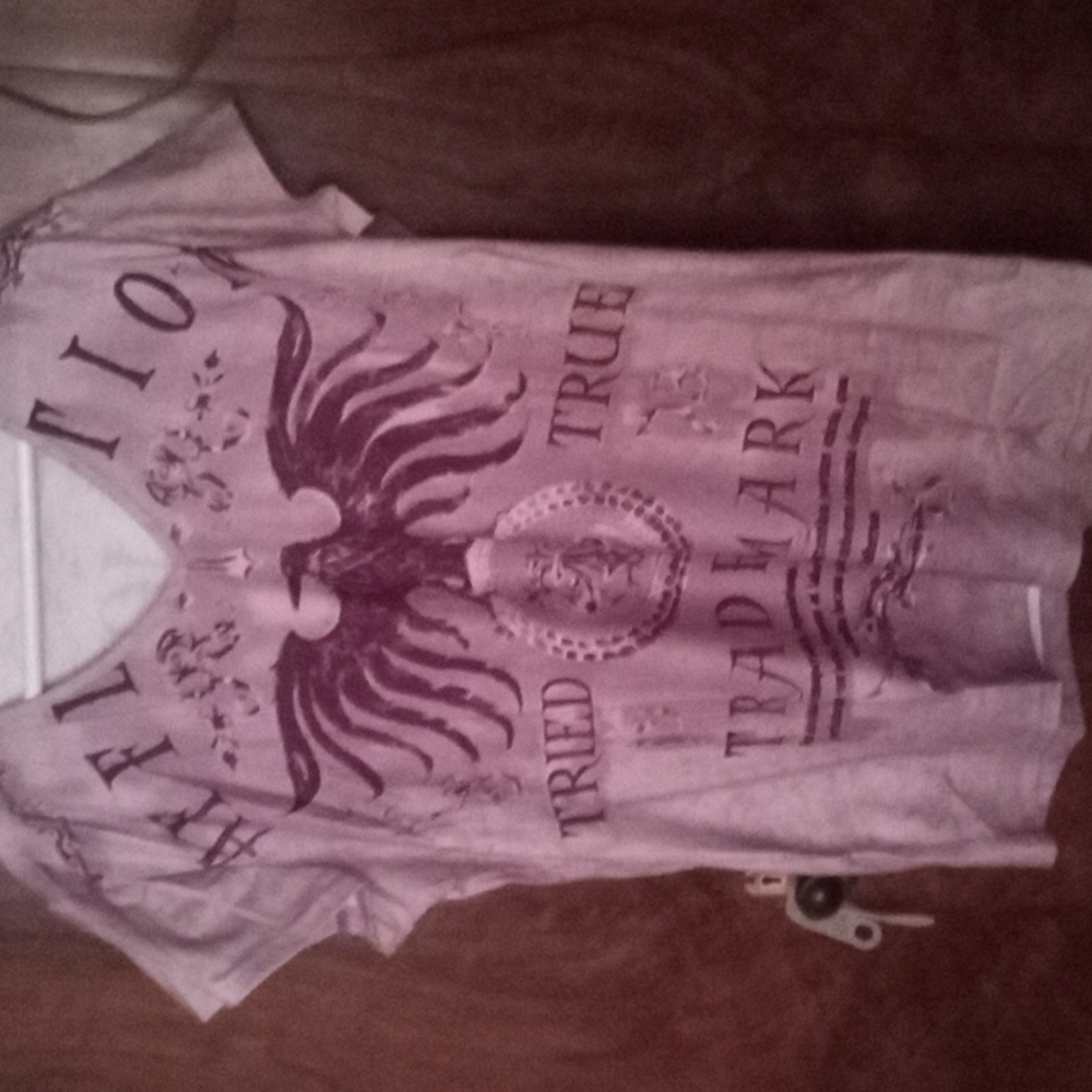 Affliction nylon new large shirt